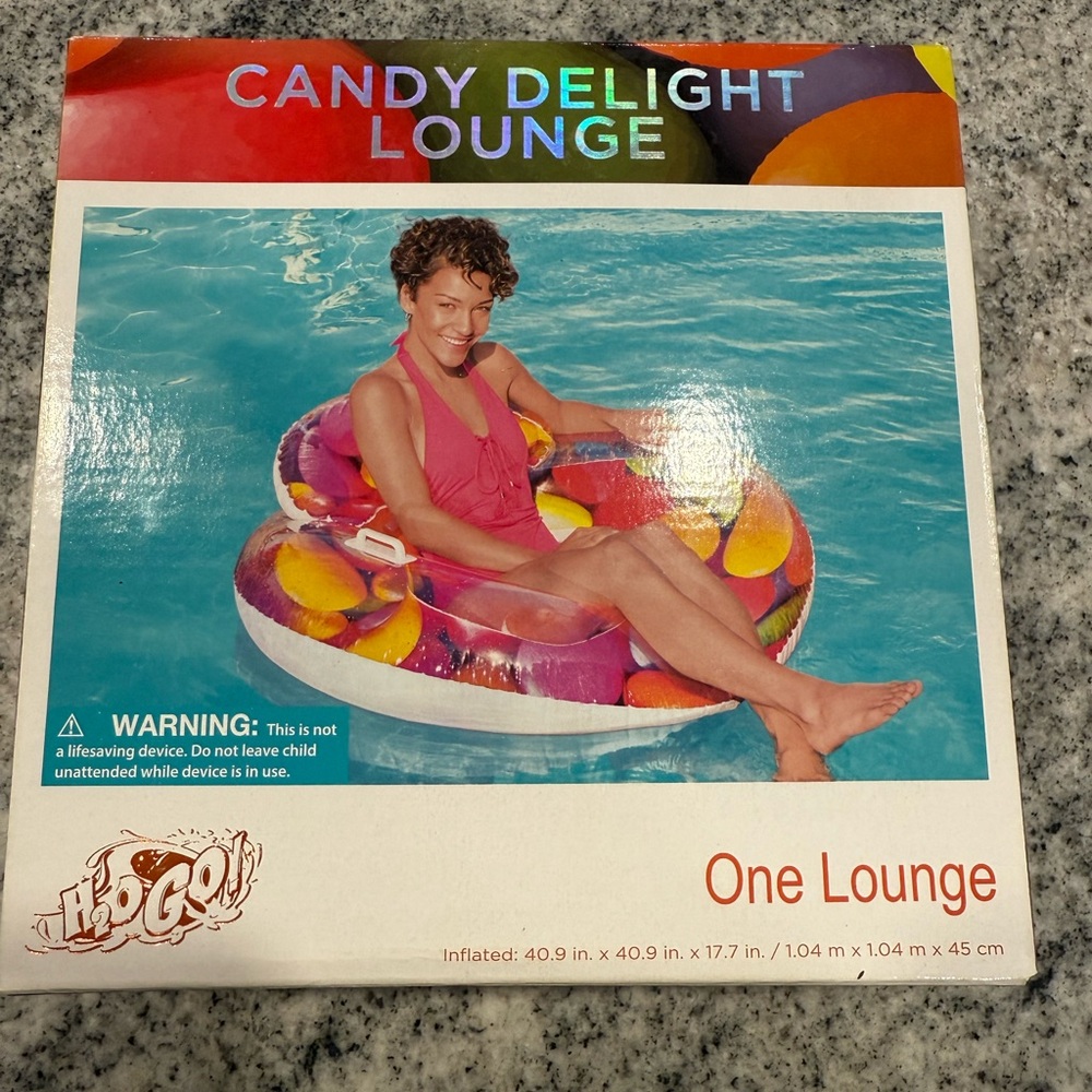 H2O GO Candy Delight Lounge Pool Float
